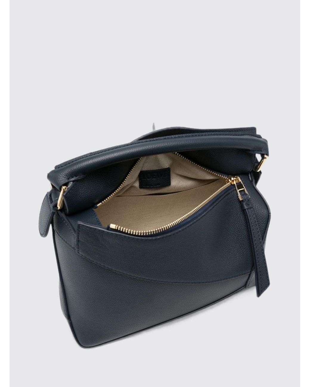 Loewe Blue Small Puzzle Edge Bag