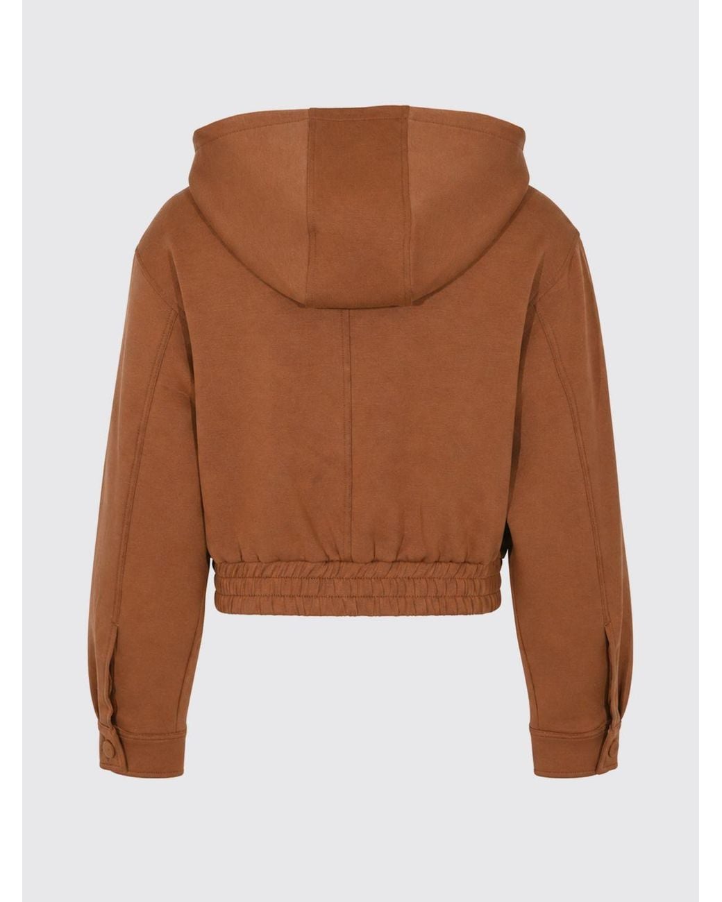 Twinset Brown Hooded Bomber Jacket