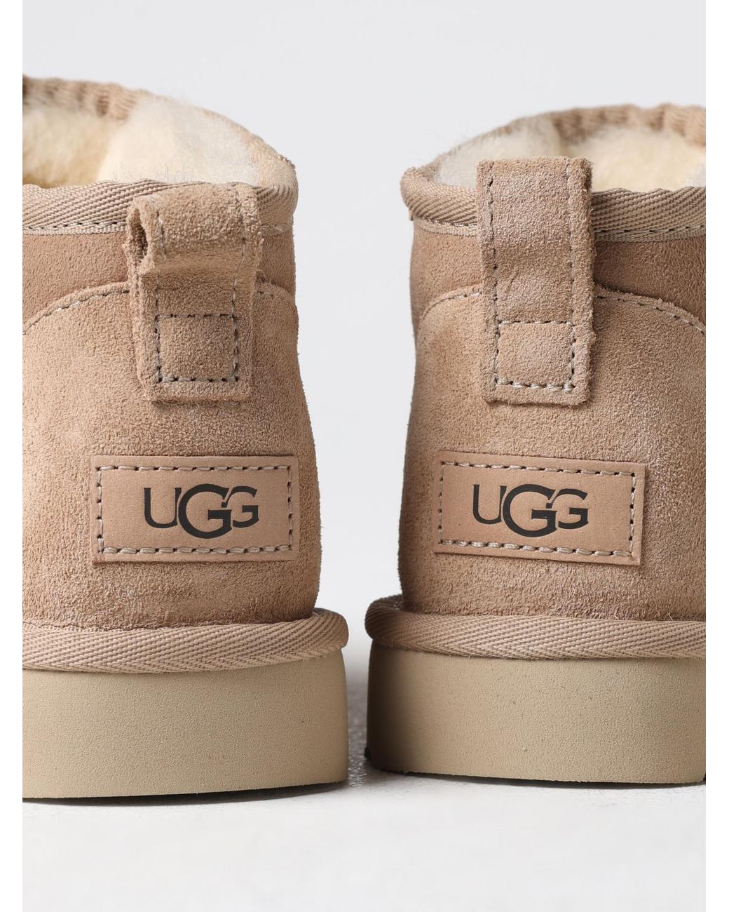 Ugg Natural Classic Ultra Mini Suede Ankle Boots