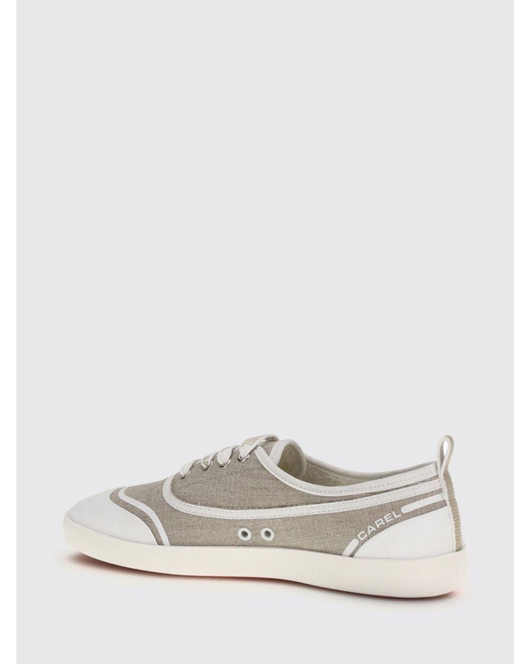 CAREL PARIS White Sol Cotton Canvas Sneakers