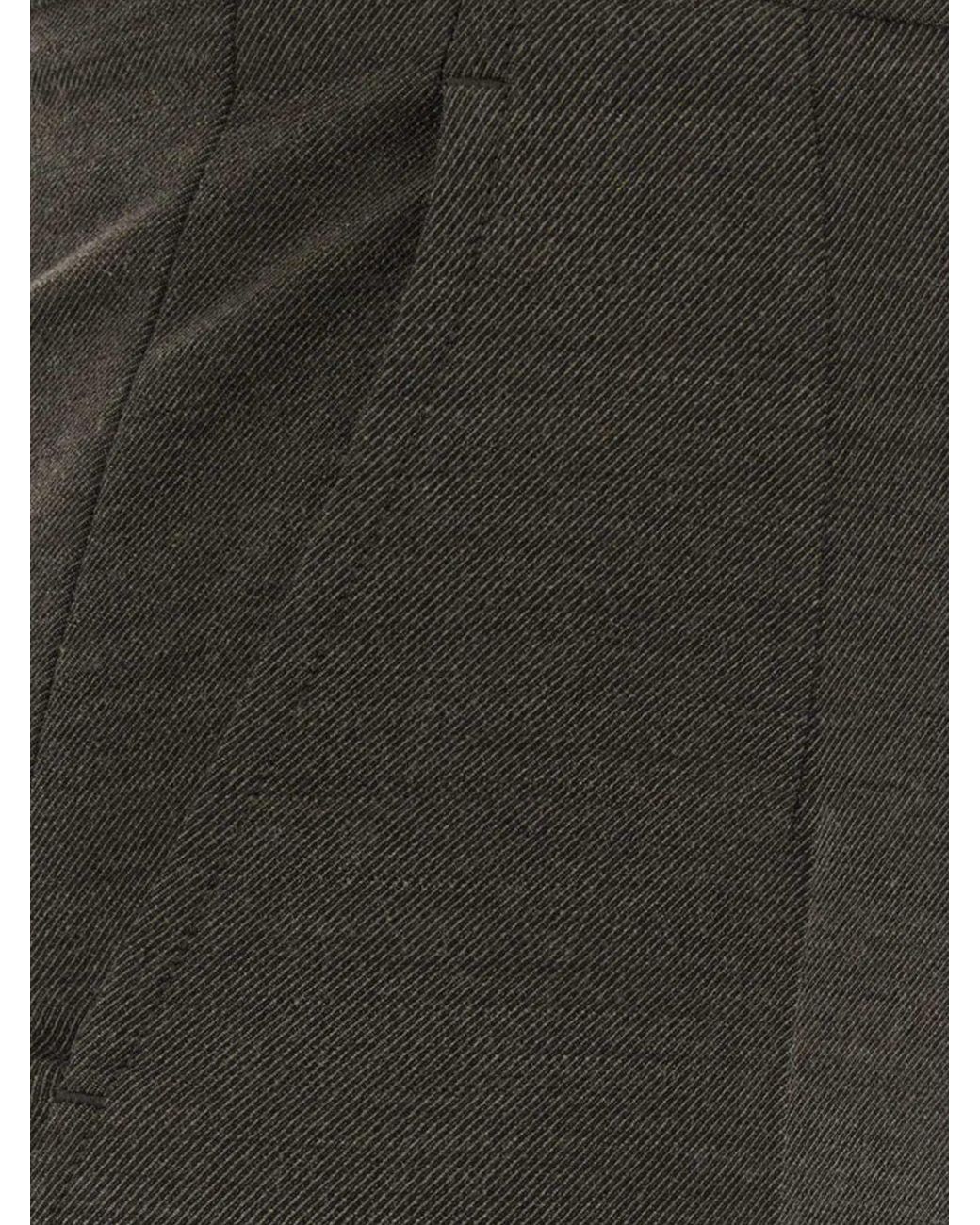 Jil Sander Gray Slim Fit Wool Blend Skinny Trousers