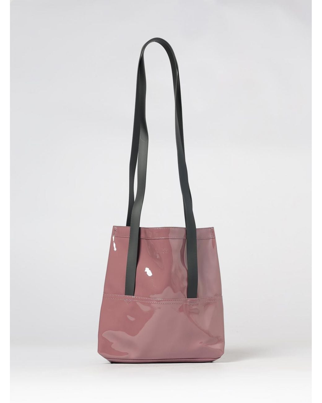 Rains Pink 2 Strap Waterproof Fabric Shoulder Bag With Double Handle