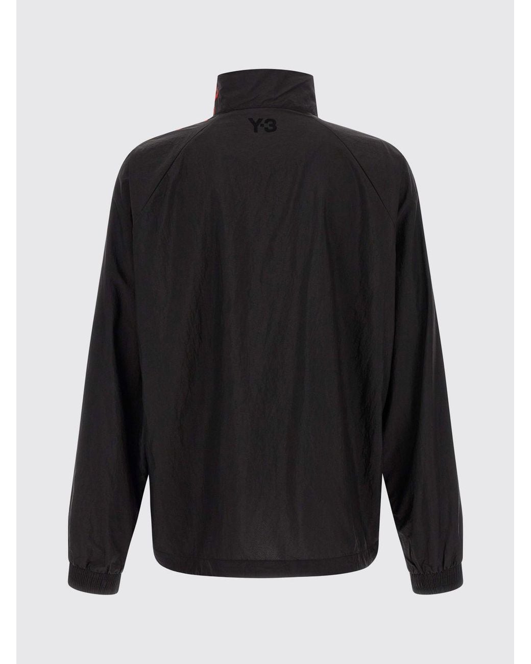 Y-3 Blue Relaxed Fit Technical Fabric Sweatshirt With High Neck And Zip Closure for men