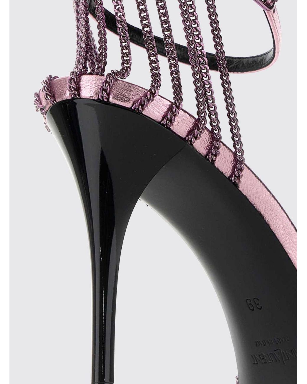 Saint Laurent Pink Heeled Sandal