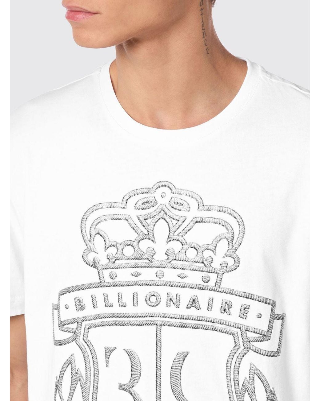Billionaire White T-Shirt for men