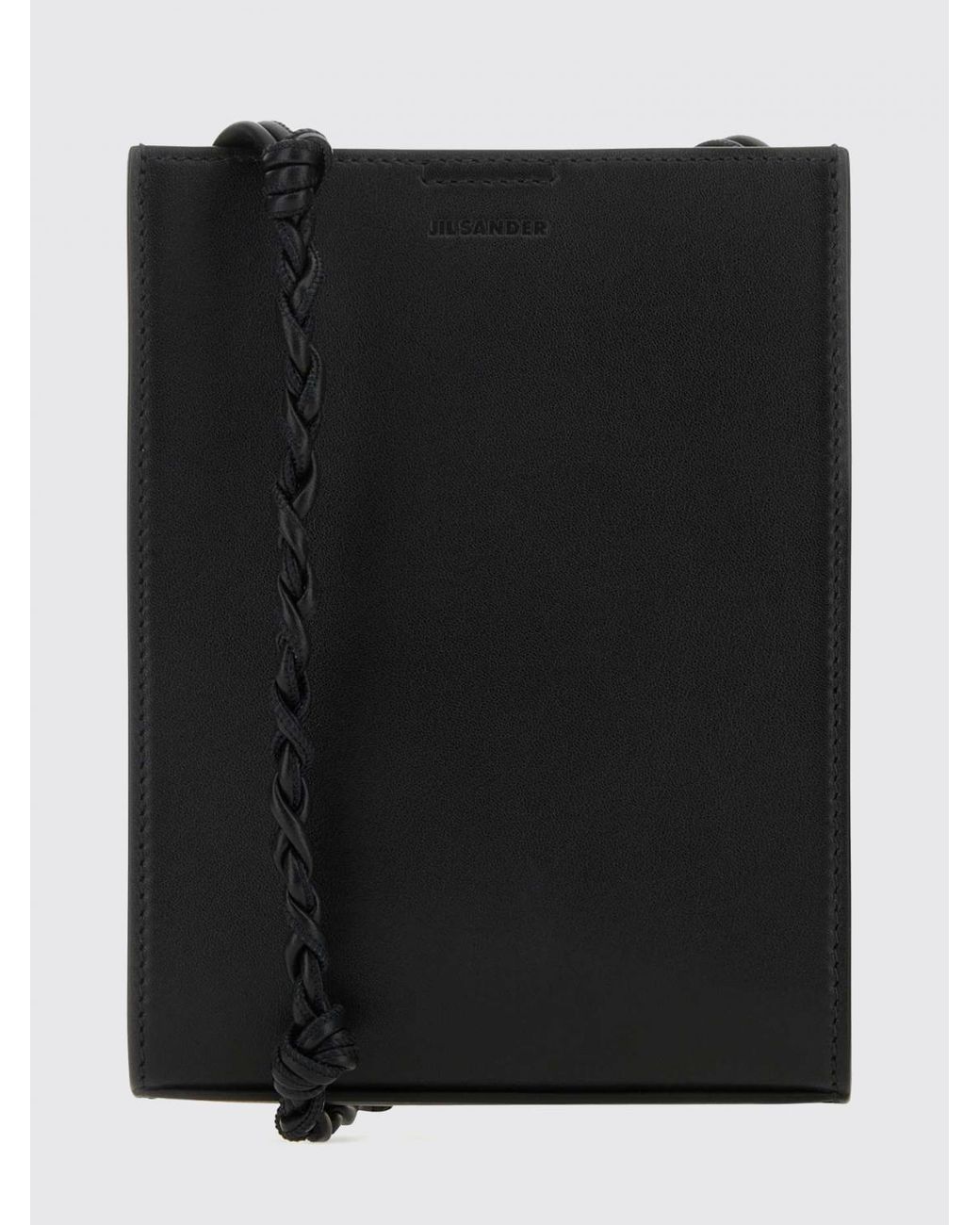 Jil Sander Tangle Lederschultertasche in Black für Herren