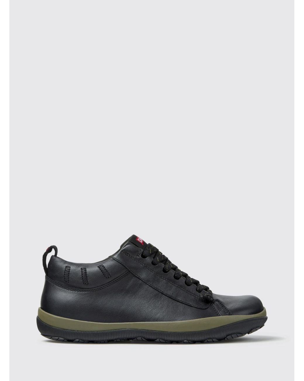 Camper Black Peu Pista Gm Smooth Leather Ankle Boots With Gore-Tex Technology for men