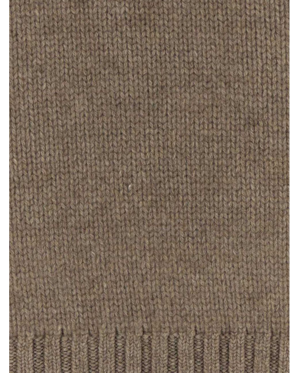 Khaite Brown Long-Sleeved Pure Cotton Crew Neck Jumper
