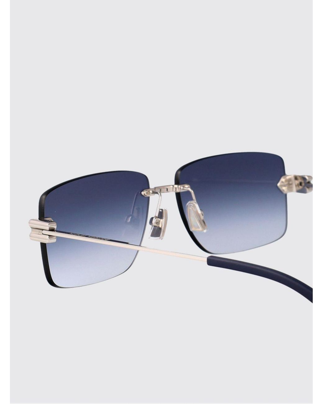 Bottega Veneta White Bv1126S Metal Sunglasses for men