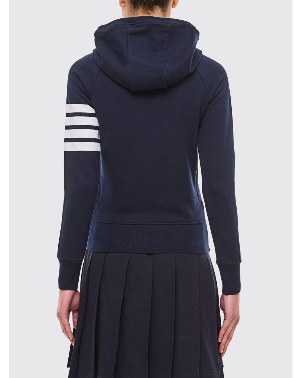 Sudadera Con Capucha De Algodón Thom Browne de color Blue