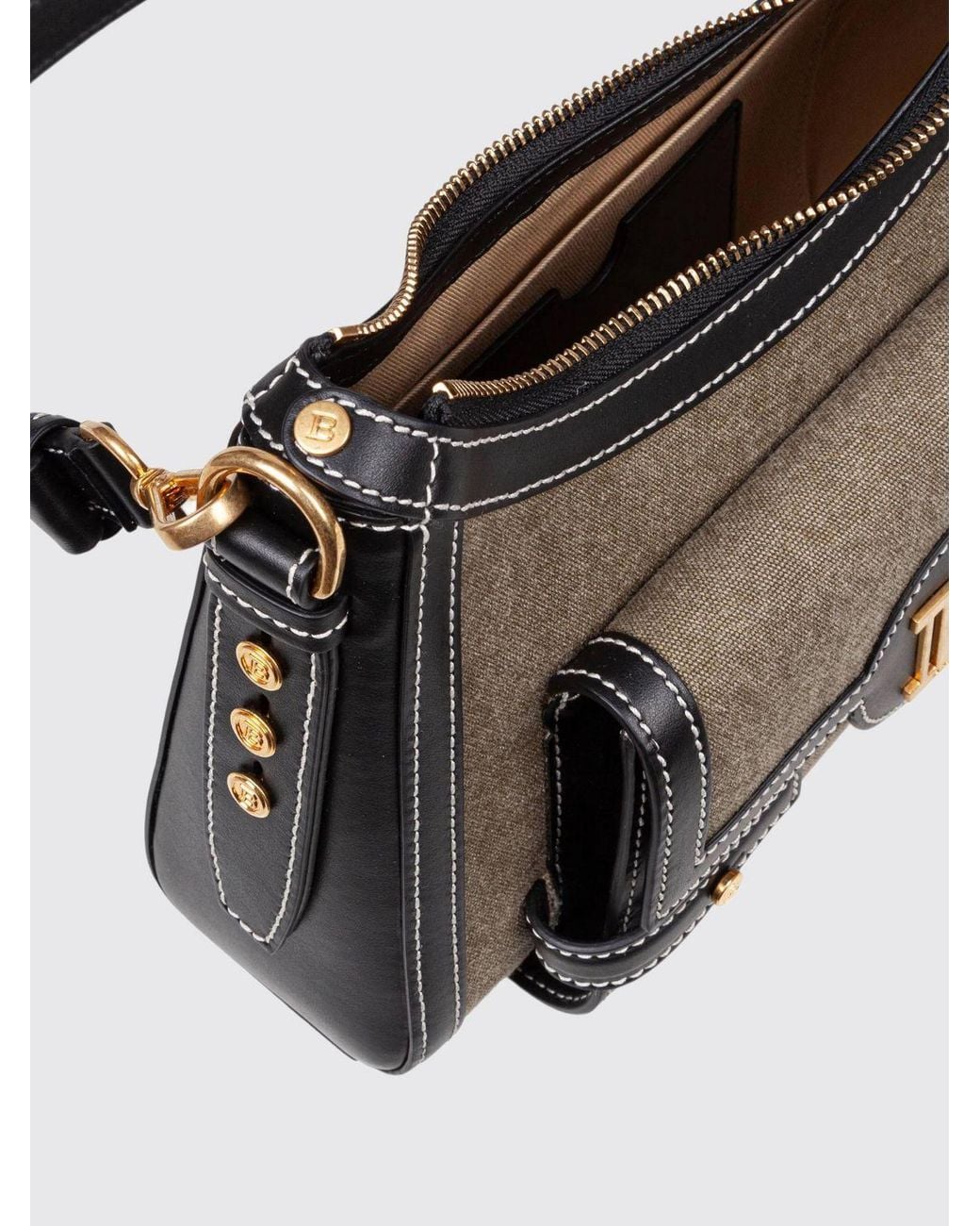 Balmain White Shoulder Bag