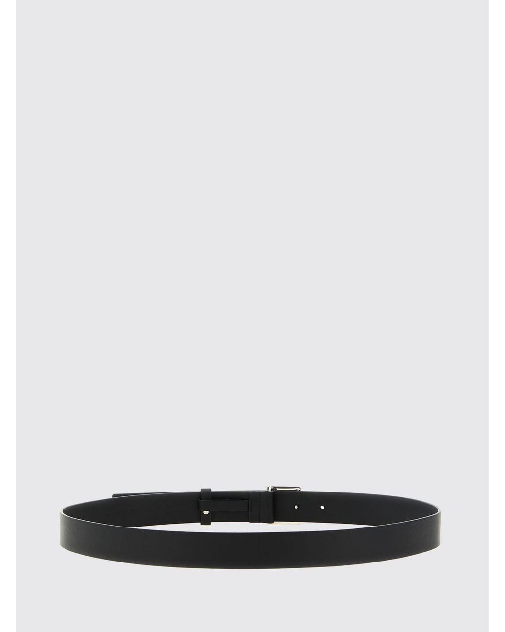 Fendi White And Leather Belt With Ff Monogram Metal Buckle for men