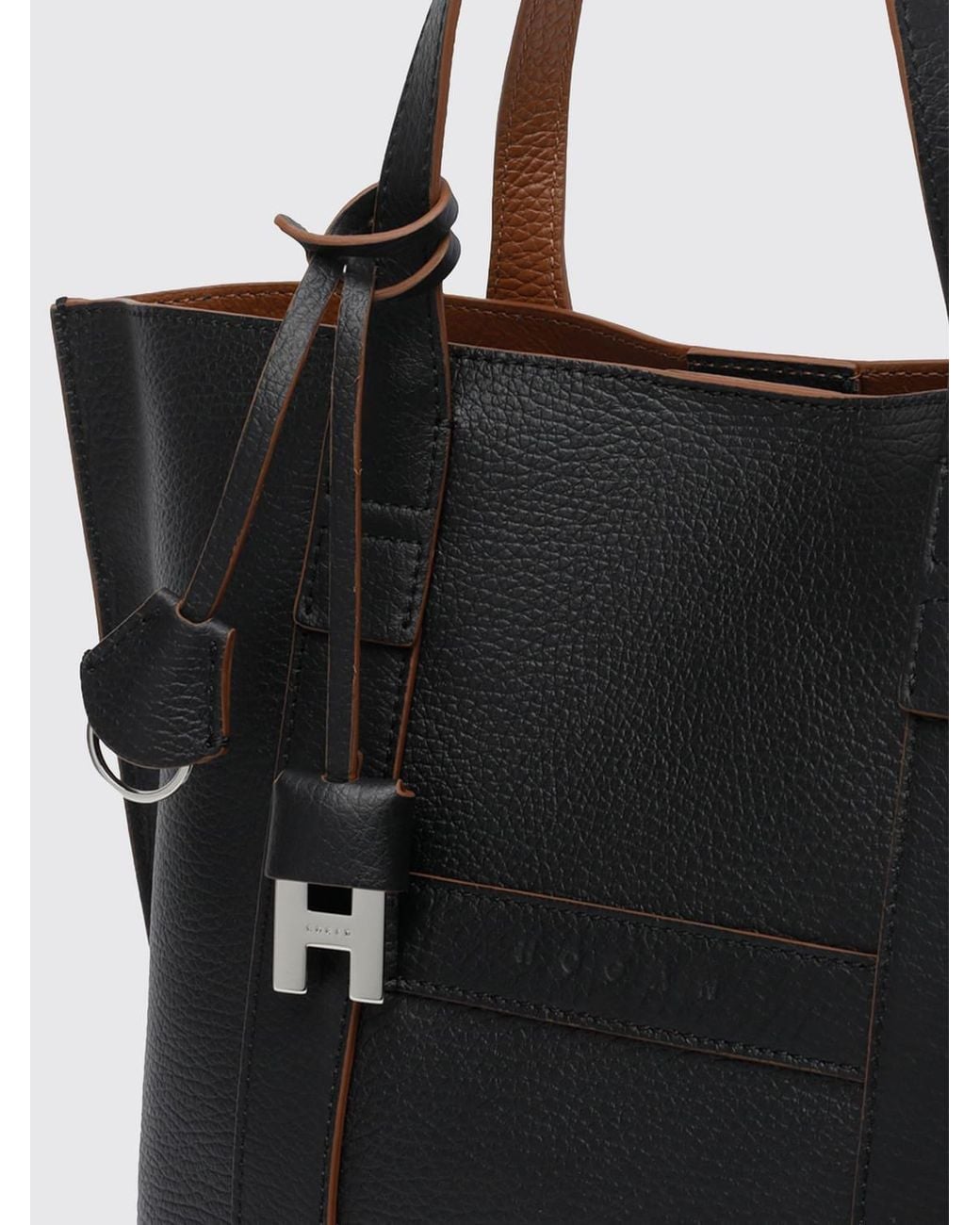 Tote Bag Script di Hogan in Black