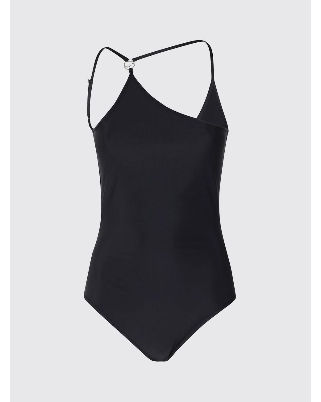 Coperni Black Asymmetric Swimsuit
