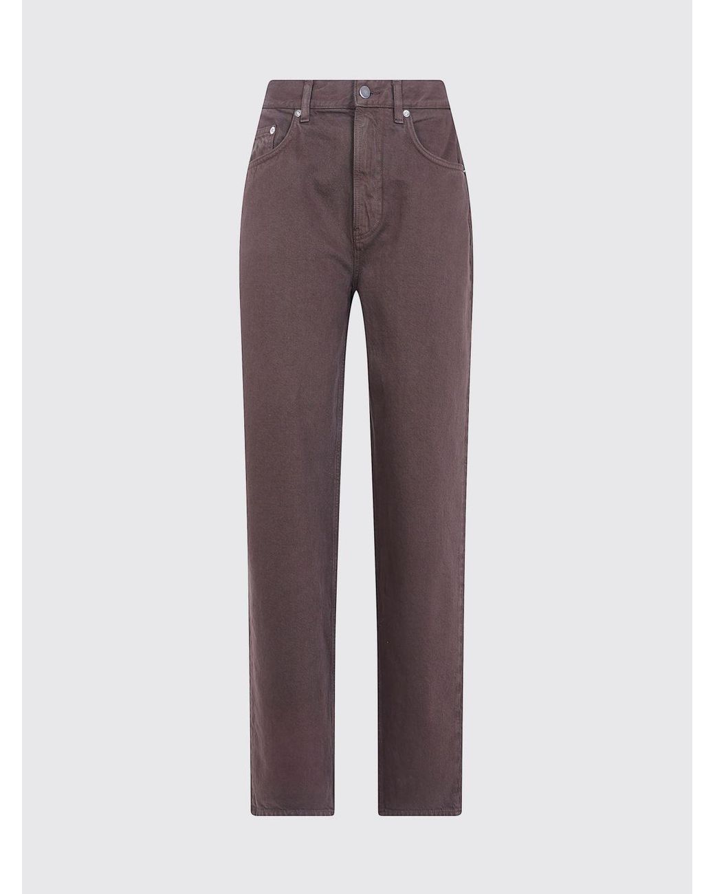 Loulou de Saison Red Samur High-Waisted Boyfriend Jeans