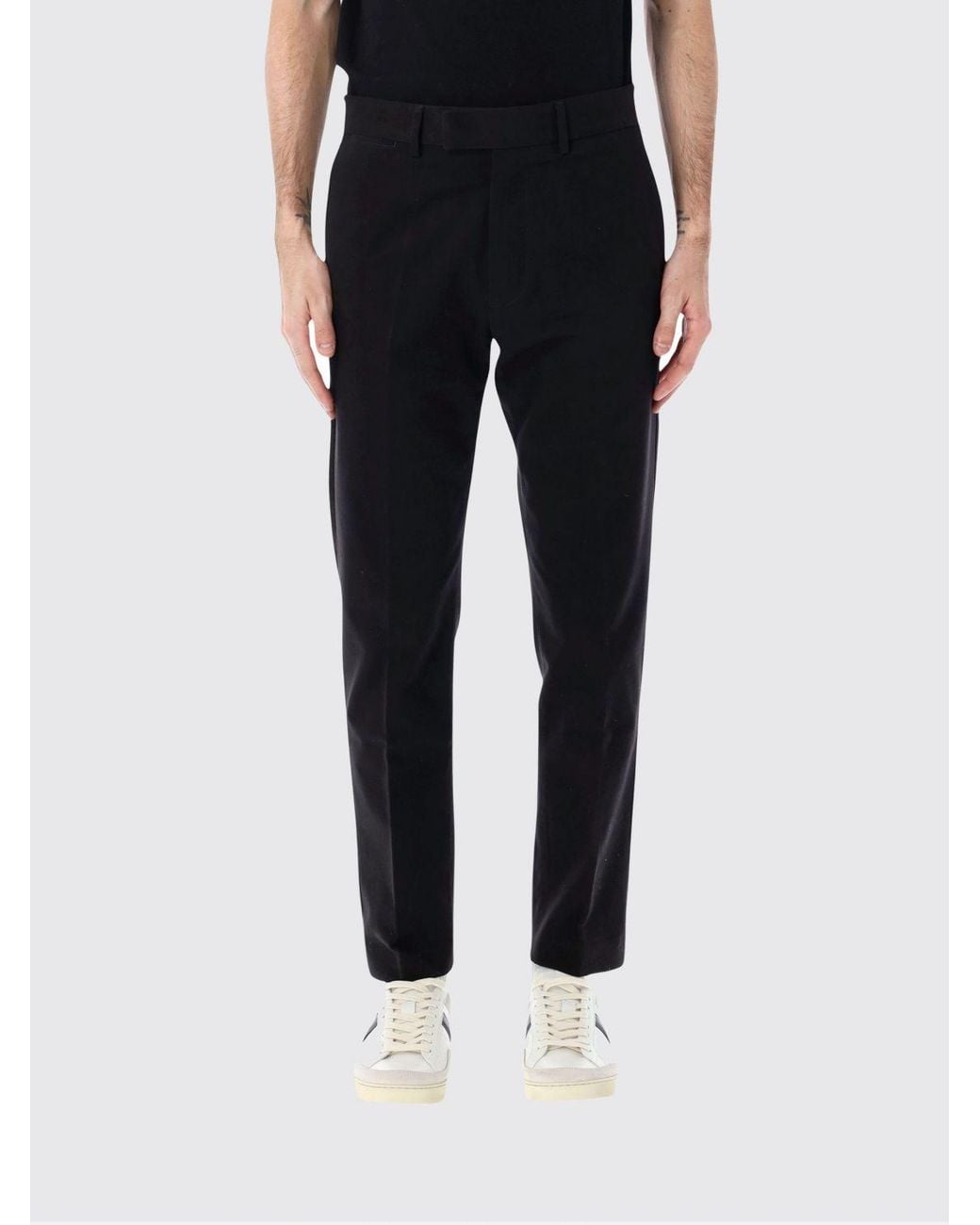 Tom Ford Black Cotton Tailored Trousers for men