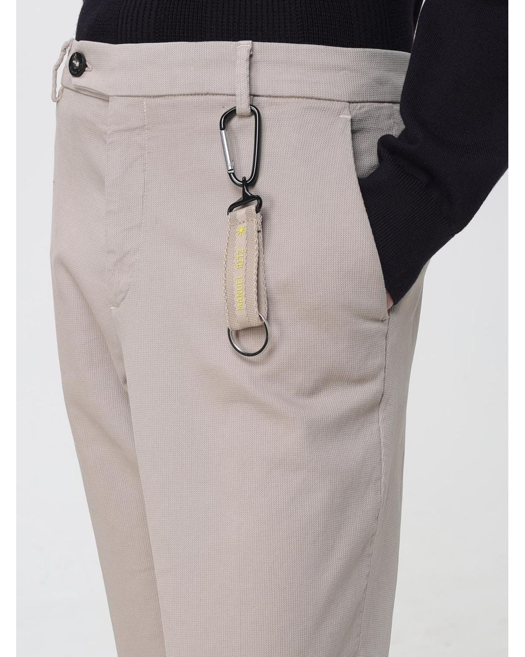 Manuel Ritz Natural Slim Fit Chino Trousers for men