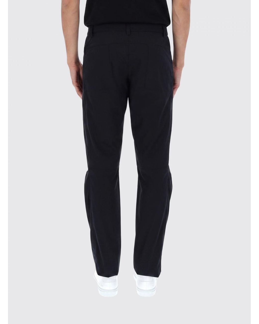 Aspesi Black Cotton Chino Trousers for men
