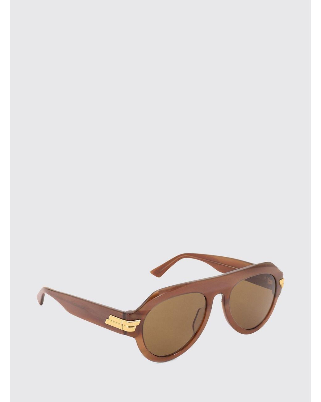 Bottega Veneta Multicolor Rounded Aviator Sunglasses