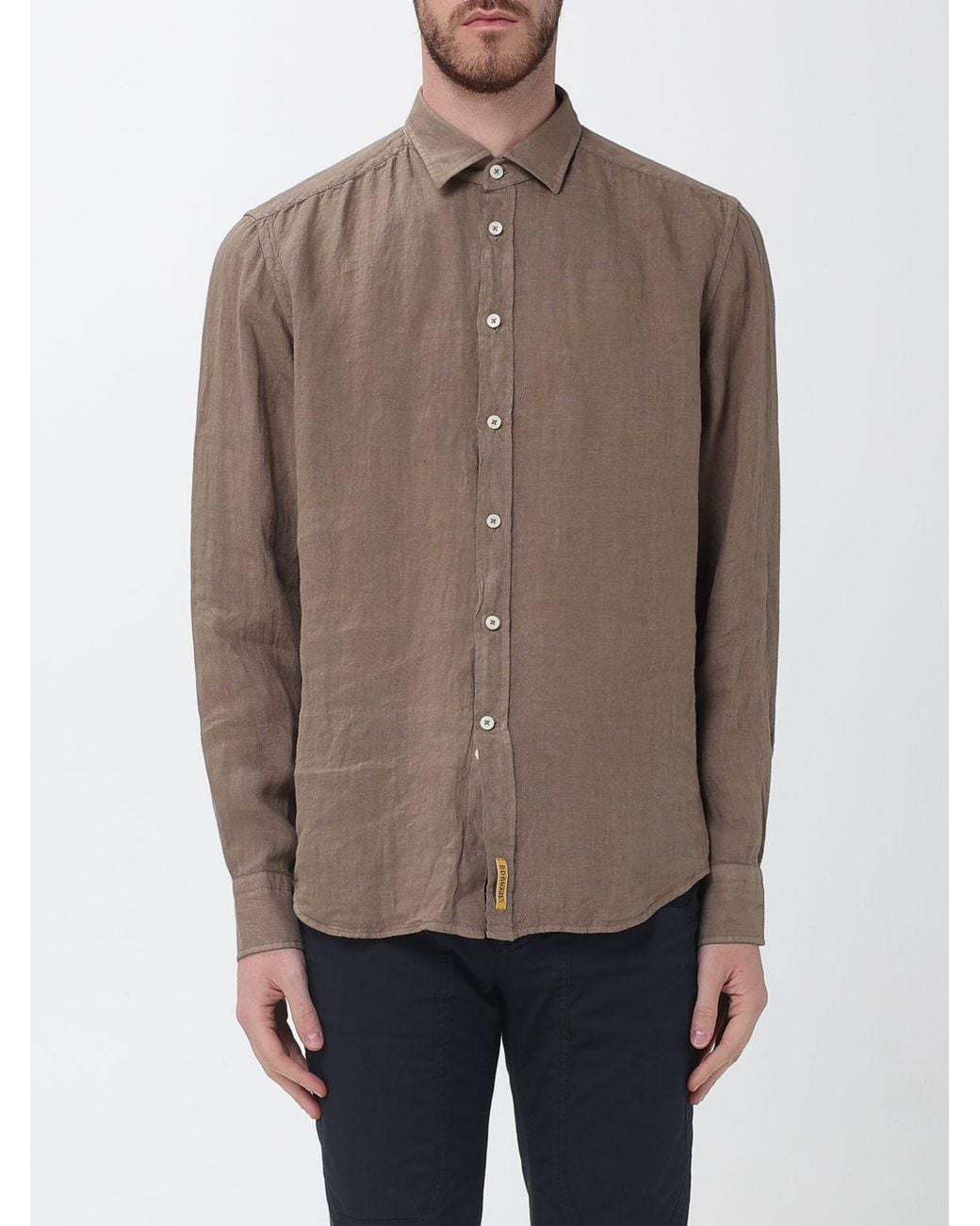B.D. Baggies Brown Basic Cotton Shirt for men