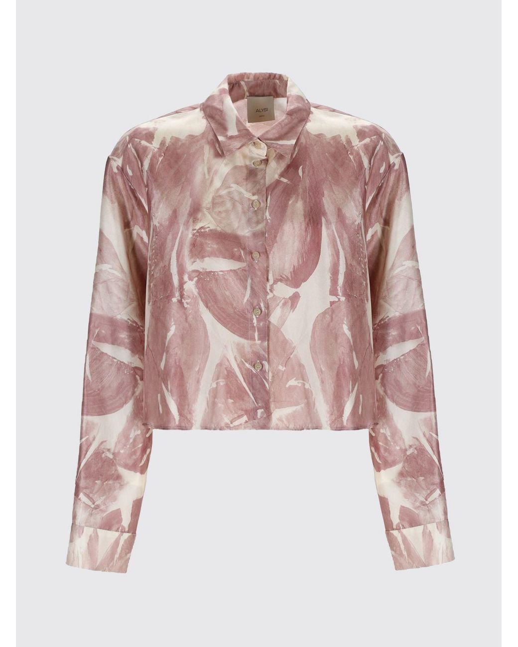 Alysi Natural Printed Silk Shirt