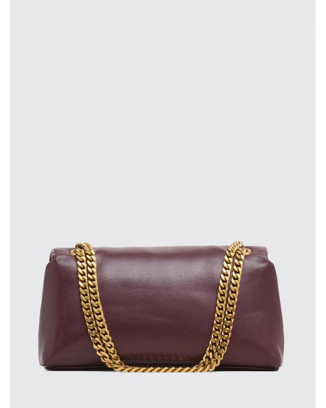 Marc Jacobs Purple The Scene Leather Crossbody Bag With Chain Strap And Turn-Lock