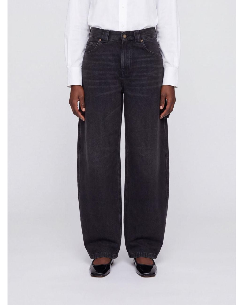 DARKPARK Blue High-Waisted Wide-Leg Baggy Jeans