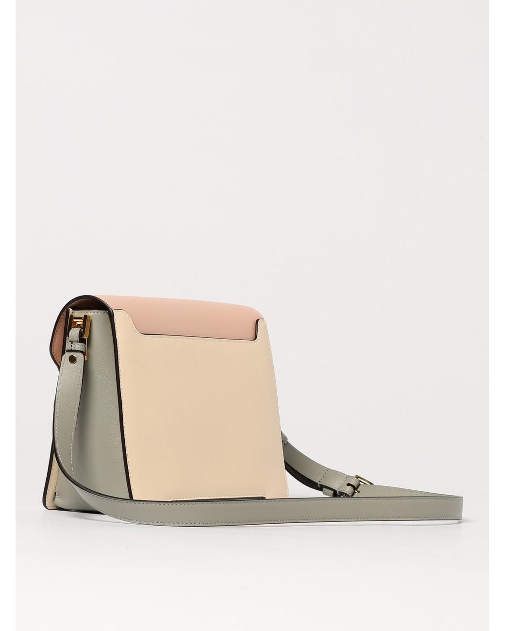Borsa A Spalla Trunkaroo Mini di Marni in Natural