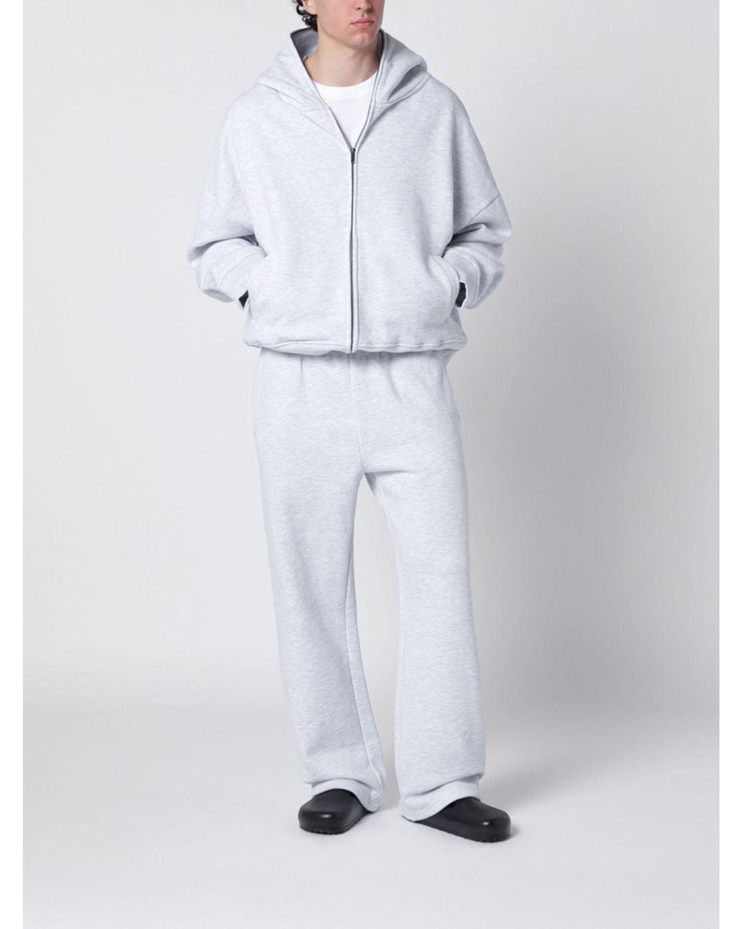 Entire studios Gray Cotton Hoodie for men
