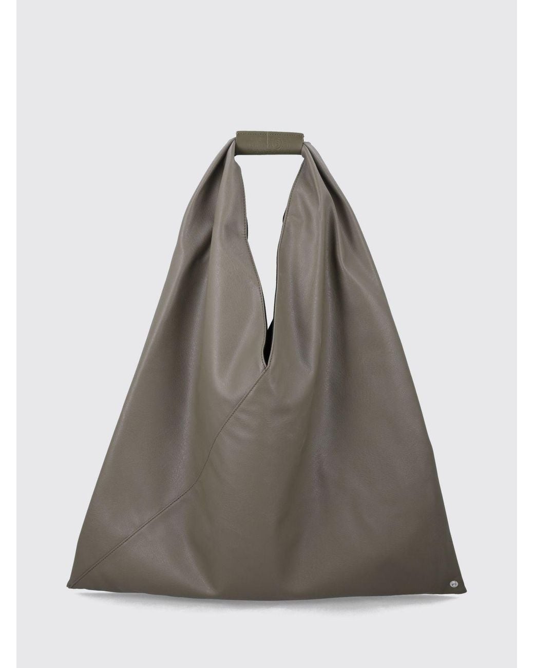 MM6 by Maison Margiela Gray Japanese Shoulder Bag With Stitch
