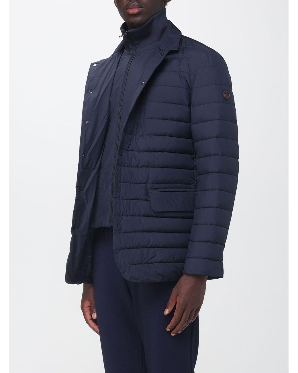 Save The Duck Blue Albus Quilted Puffer Jacket for men