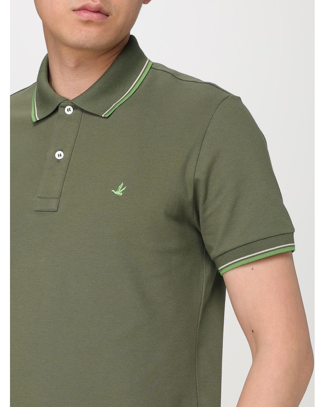 Brooksfield Green Polo Shirt for men