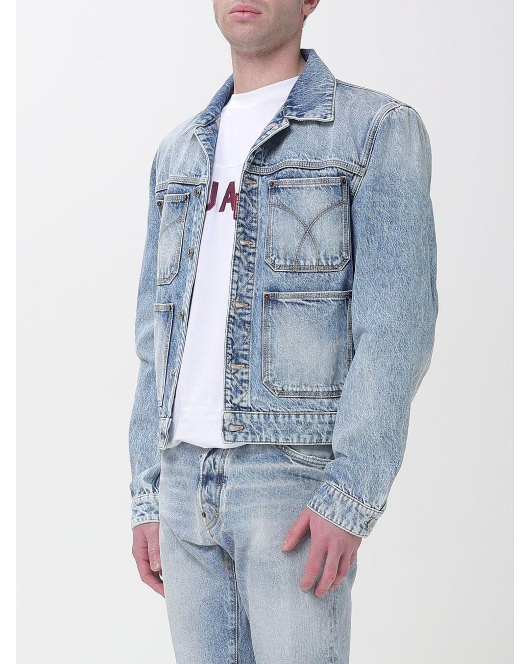 DSquared² Blue Jacket for men