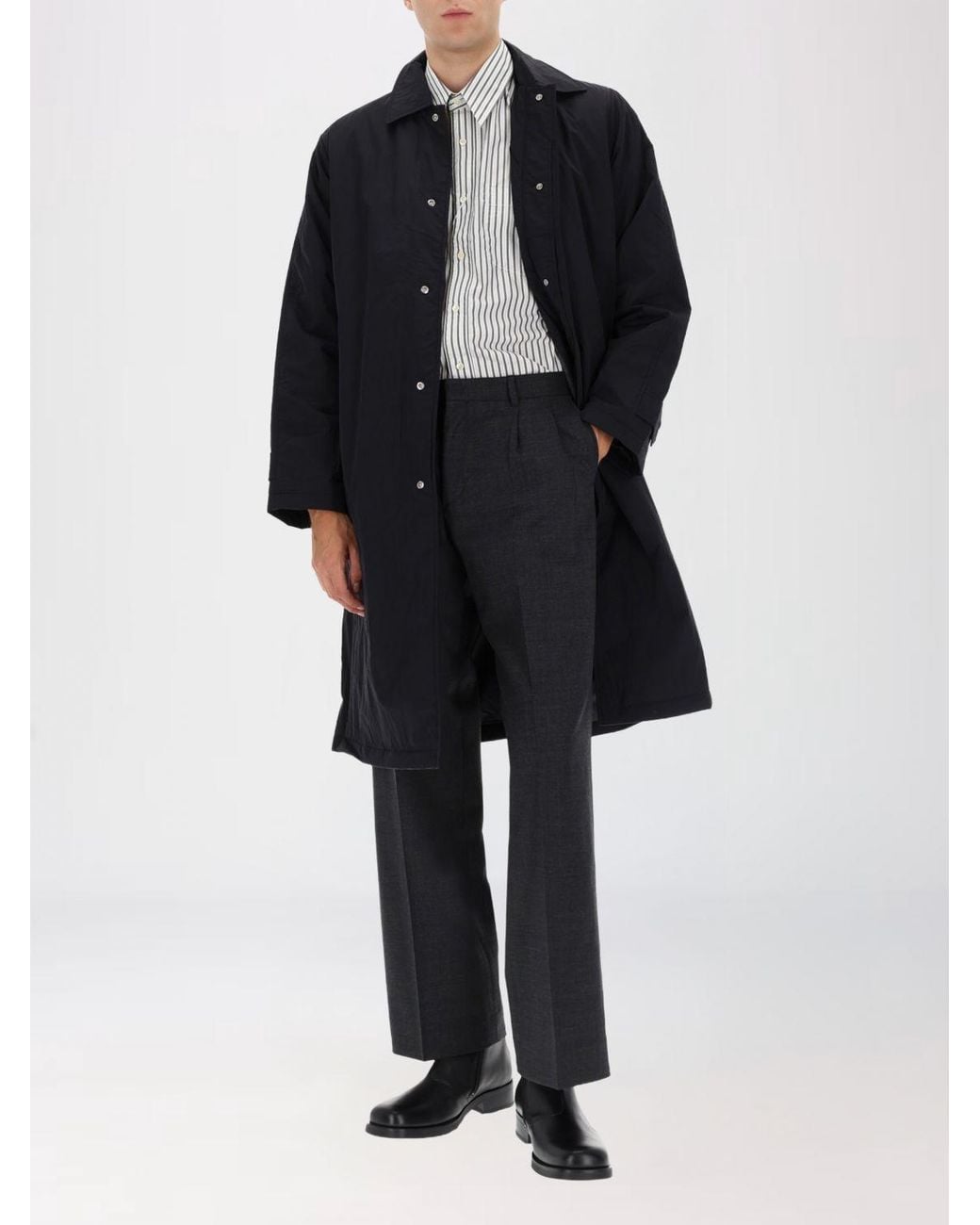 sunflower Black Nylon Parka for men