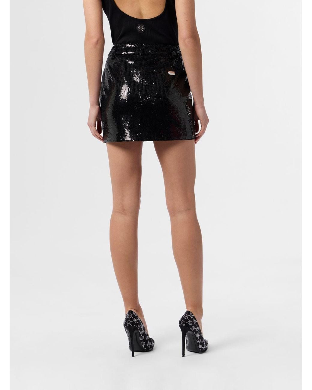 Philipp Plein Black Skirt