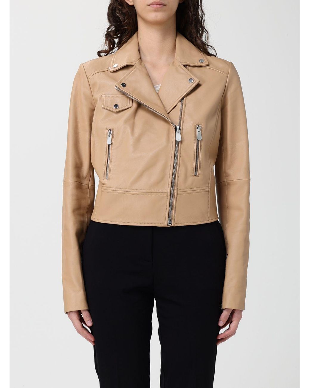 Chaqueta Biker De Piel Sintética Pinko de color Blue