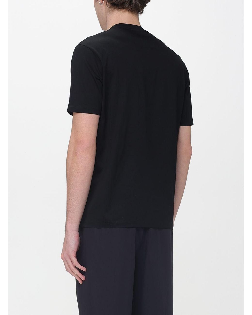Paul & Shark Black Paul &Amp Shark Cotton T-Shirt for men