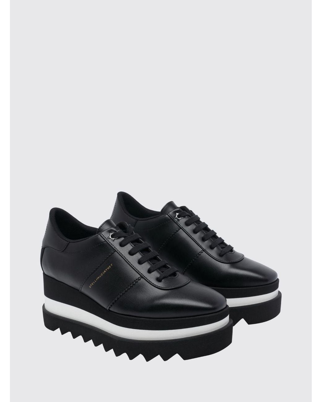Stella McCartney Black Elyse Wedge Sneakers