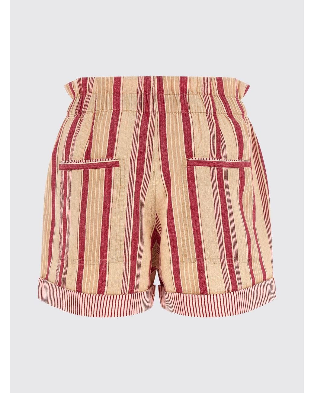 Isabel Marant Multicolor Striped Cotton Shorts