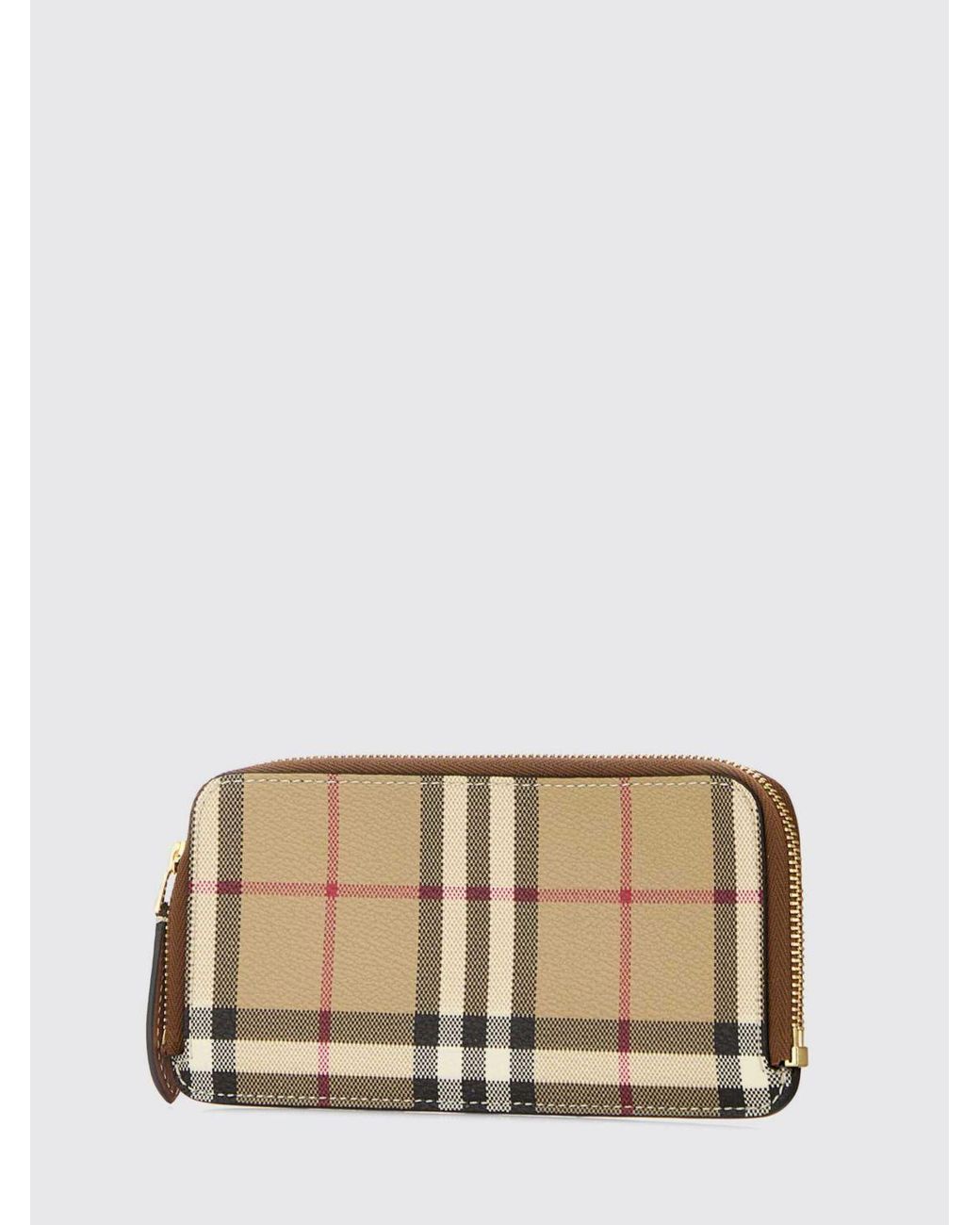 Burberry Natural Check Canvas Wallet
