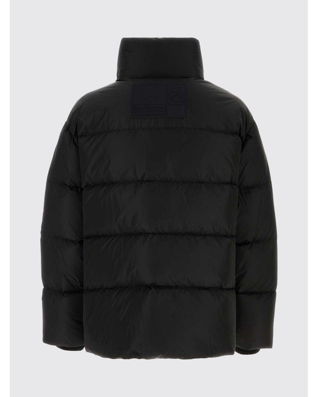 DSquared² Blue Quilted And Padded Nylon Puffer Jacket With High Neck for men
