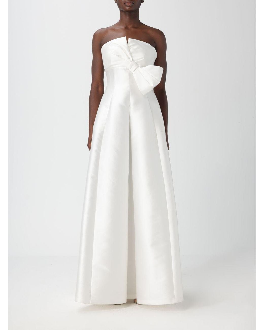 Alberta Ferretti White Evening Dress