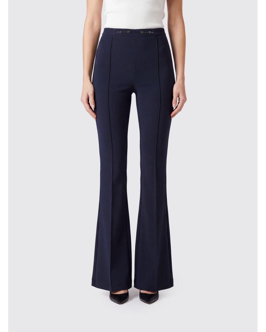 Elisabetta Franchi Blue Pants