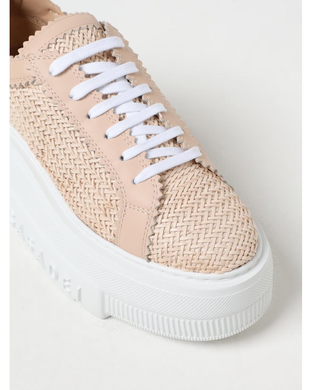 Casadei Pink Hanoi Nexus Leather Sneakers