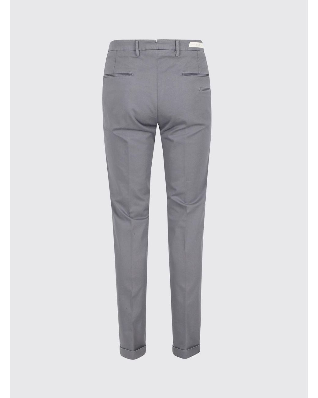 Briglia 1949 Gray Cotton Chino Trousers for men