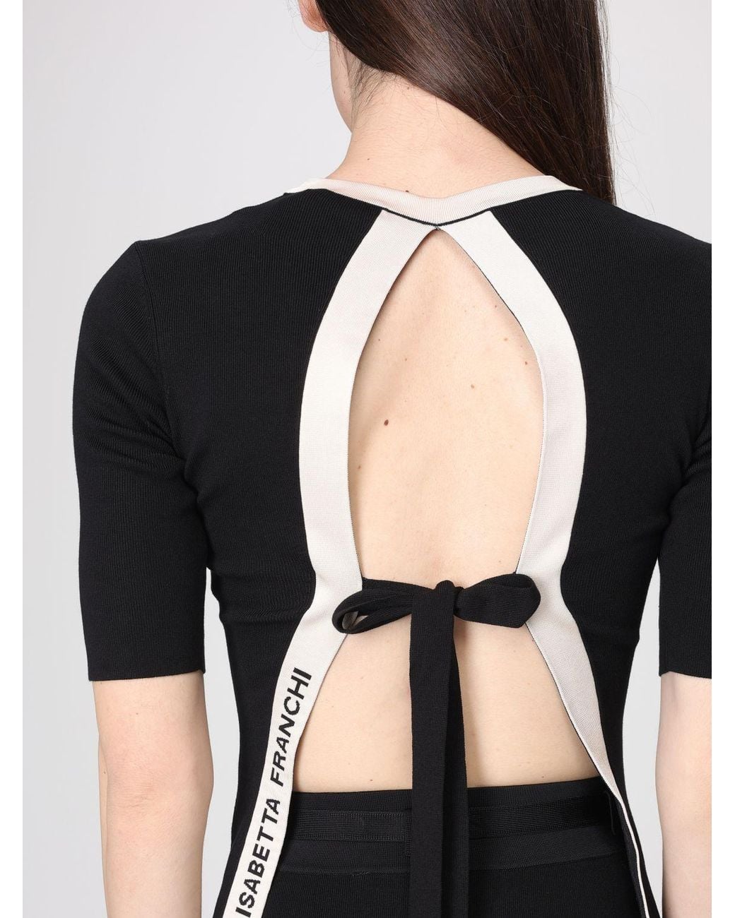 Elisabetta Franchi Black Knit Top