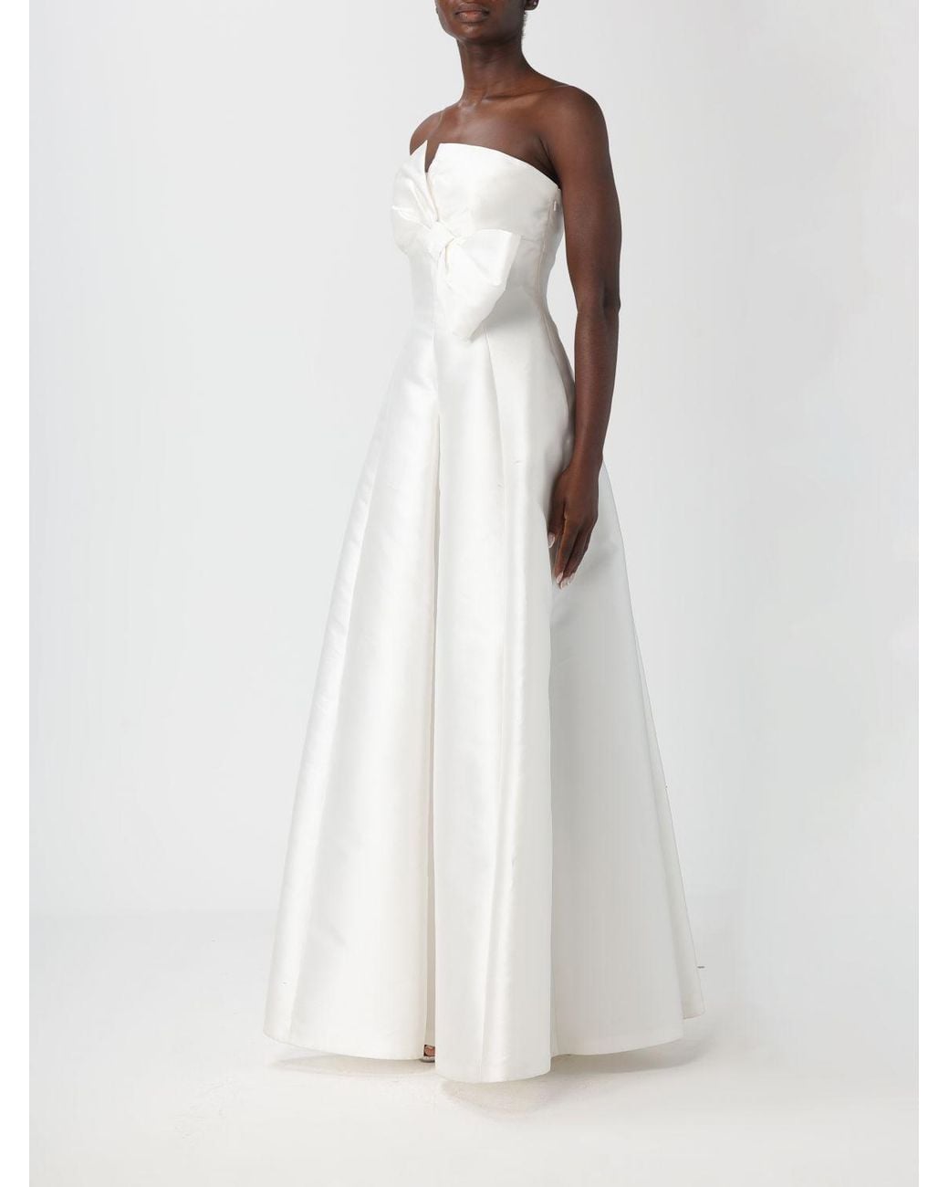 Alberta Ferretti White Evening Dress