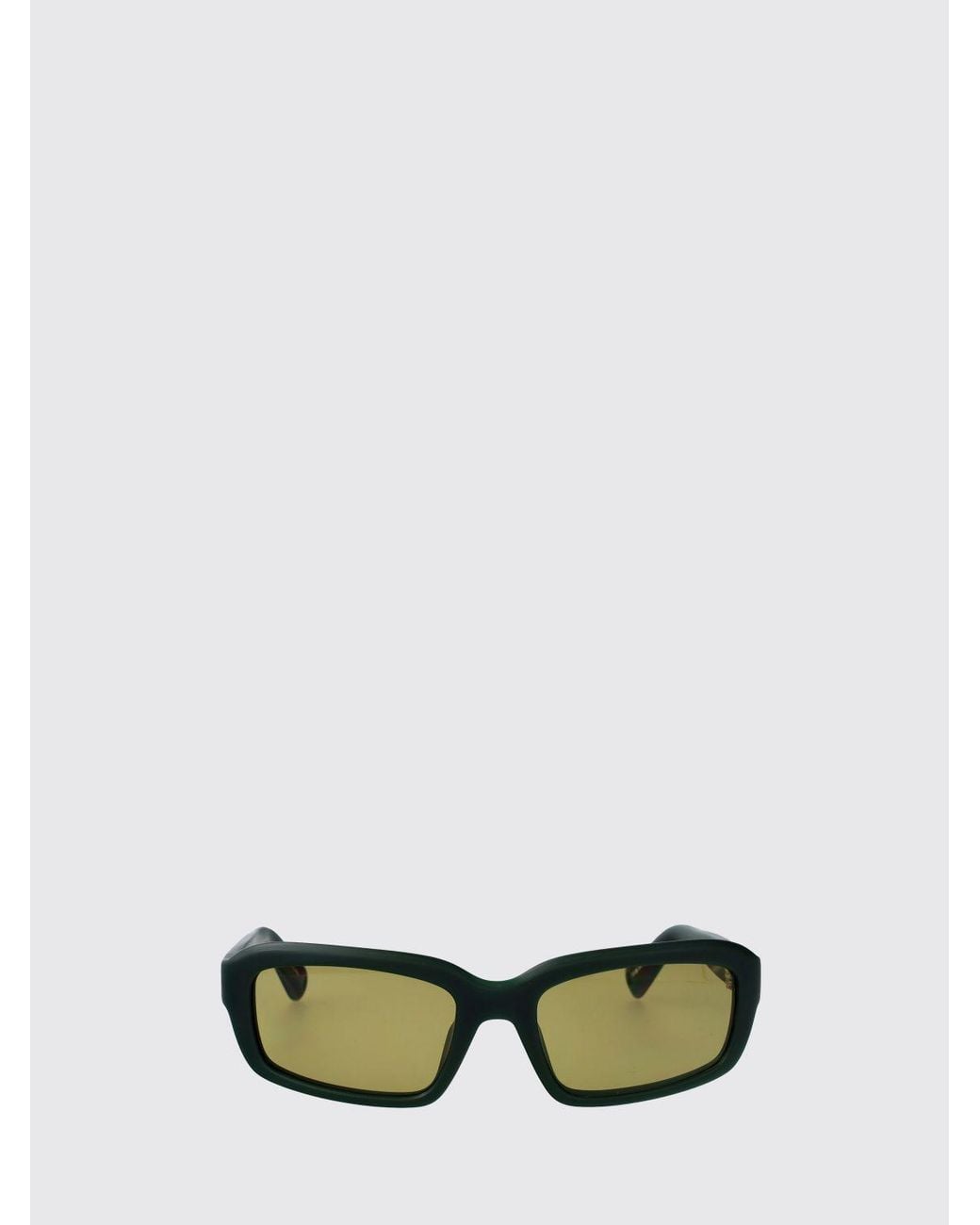 Jacquemus Green Marino Rectangular Cat-Eye Acetate Sunglasses for men
