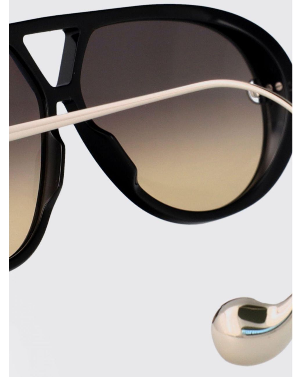 Bottega Veneta White Bv1273S Metal And Acetate Sunglasses