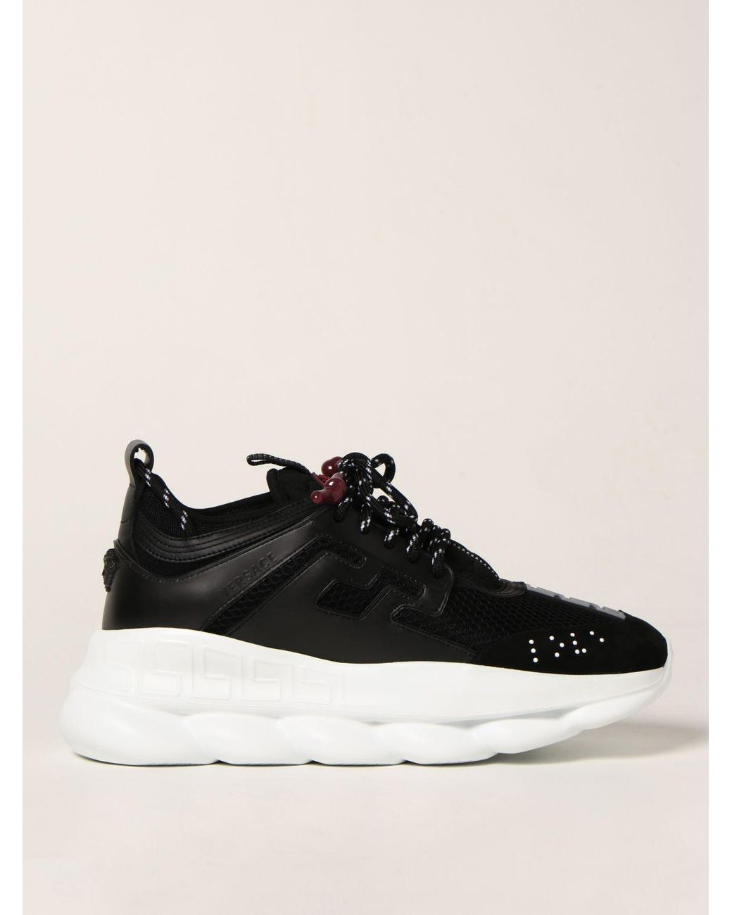 black versace sneakers